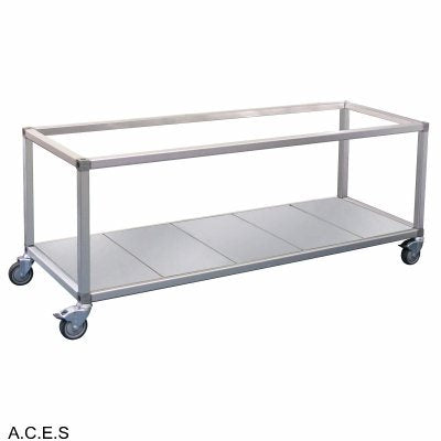 ROBAND FOOD BAR & BAIN MARIE TROLLEYS - TO SUIT DOUBLE ROW UNITS-Auscaterquip