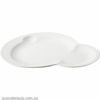 Revol REVOL BISTRO & CO ELLIPSE PLATE 340x260mm WHITE-Auscaterquip