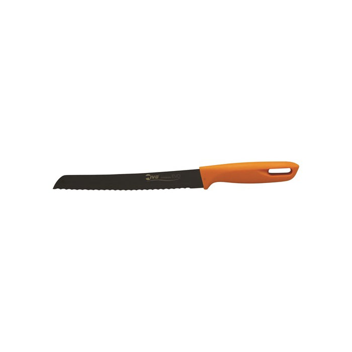 Ivo IVO-BREAD KNIFE SERRATED 205mm-ORANGE HDL,TITANIUM EVO-Auscaterquip