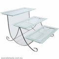 Han STAND1-BLACK TO SUIT DP-005 RECTANGLE PLATTERS-Auscaterquip