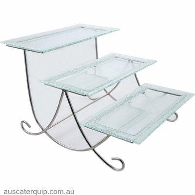Han STAND1-BLACK TO SUIT DP-005 RECTANGLE PLATTERS-Auscaterquip