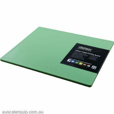 Chef Inox CUTTING BOARD PP 380x510x12mm GREEN-Auscaterquip