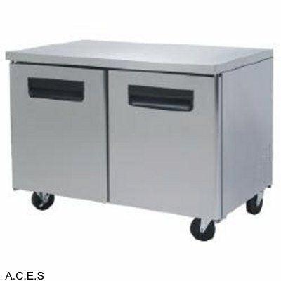 GREENLINE COMPACT BENCH REFRIGERATOR 2 Door 1.5M-Auscaterquip