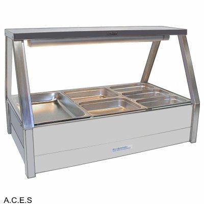 ROBAND COLD FOOD DISPLAY BARS DOUBLE ROW - 6 Pans-Auscaterquip