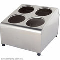 CUTLERY CYLINDER HOLDER-4 HOLE (2 x 2)-Auscaterquip