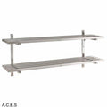 JEMI Double Tier Pot Shelf - 1.0mm 900mm wide-Auscaterquip