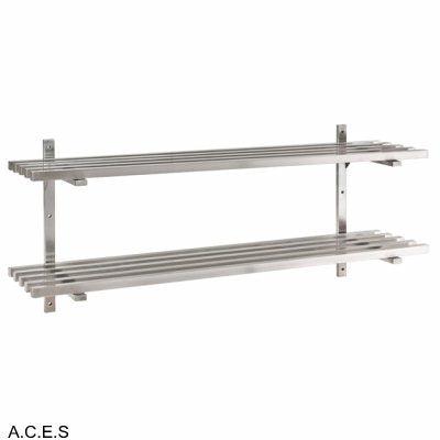 JEMI Double Tier Pot Shelf - 1.0mm 900mm wide-Auscaterquip