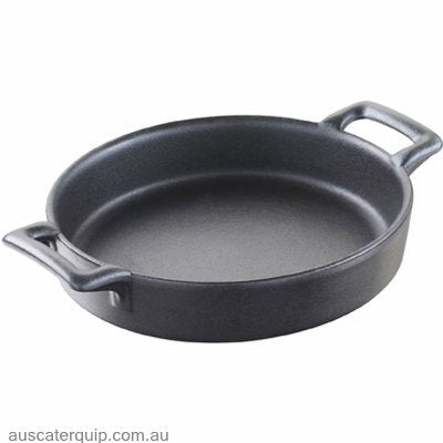 Revol REVOL BELLE CUISINE CHARCOAL CREME BRULEE OVAL145x130mm-Auscaterquip
