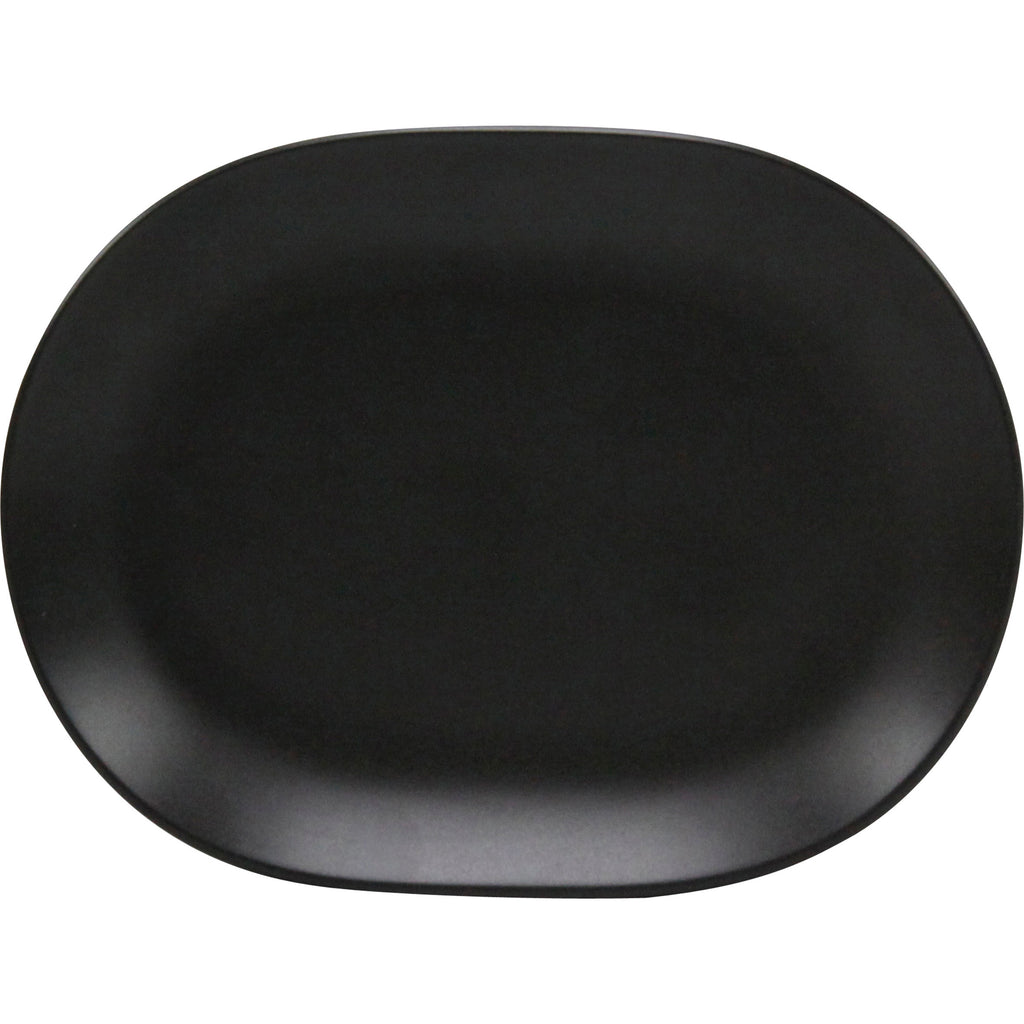 Rene Ozorio OVAL PLATTER-157mm AURA MATT BLACK (434815) EA