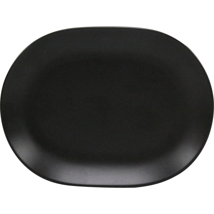 Rene Ozorio OVAL PLATTER-157mm AURA, MATT BLACK (434815)-Auscaterquip