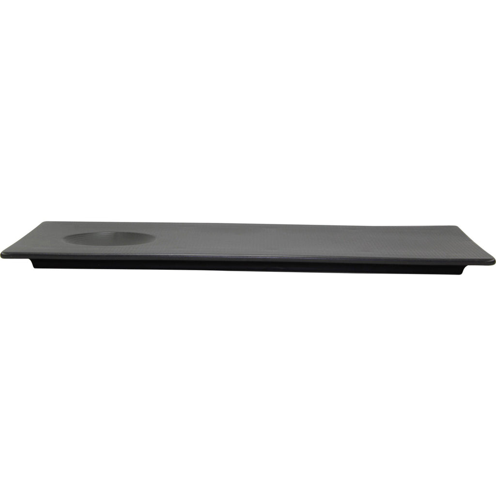 Rene Ozorio RECTANGLE PLATE 350x155mm AURA, MATT BLACK (304035)-Auscaterquip