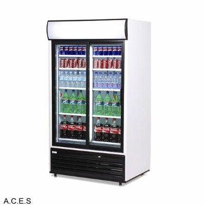 BROMIC Display Fridge with light box, 2 Sliding Doors-875L-Auscaterquip