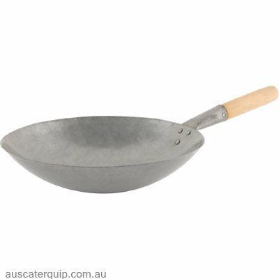 WOK-IRON 330mm WOOD HDL-Auscaterquip