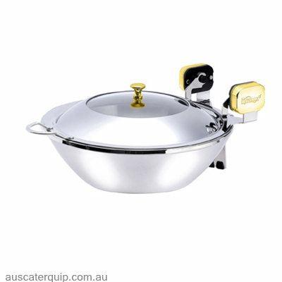 Hyperlux INDUCTION WOK SERVER 400mm WITH GLASS LID-Auscaterquip