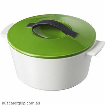 Revol REVOL REVOLUTION ROUND CASSEROLE W/LID GREEN 1.5lt-Auscaterquip
