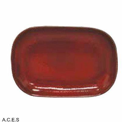 tablekraft ARTISTICA RECTANGULAR PLATE COUPE 240x160mmREACTIVE RED-Auscaterquip