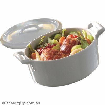 Revol REVOL BELLE CUISINE OVAL CASSEROLE W/LID 1.8lt-Auscaterquip