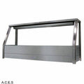 ROBAND STRAIGHT GLASS HOT FOOD DISPLAY BARS SINGLE ROW - 4 pans-Auscaterquip