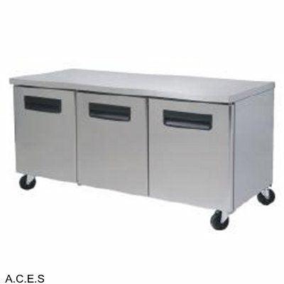 GREENLINE COMPACT BENCH REFRIGERATOR 3 Door-Auscaterquip