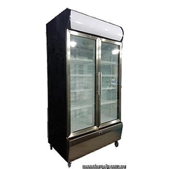 Exquisite Upright Display Chiller S/S Fa�ade 1000L-Auscaterquip