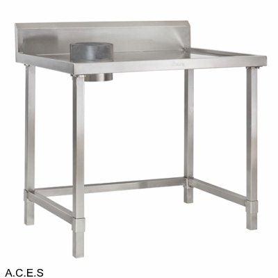 JEMI STAINLESS WET SCRAPING BENCH 1000 mm wide-Auscaterquip