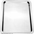 Hyperlux RECTANGULAR TRAY 384x288x17mm FLAT EDGE 18/10 ELITE-Auscaterquip