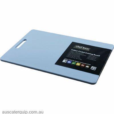 Chef Inox CUTTING BOARD-PP 300x450x12mm BLUE W/HDL-Auscaterquip