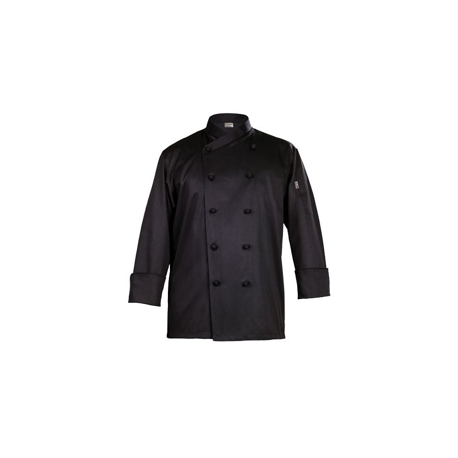 Montpellier Black Basic Chef Jacket-Auscaterquip