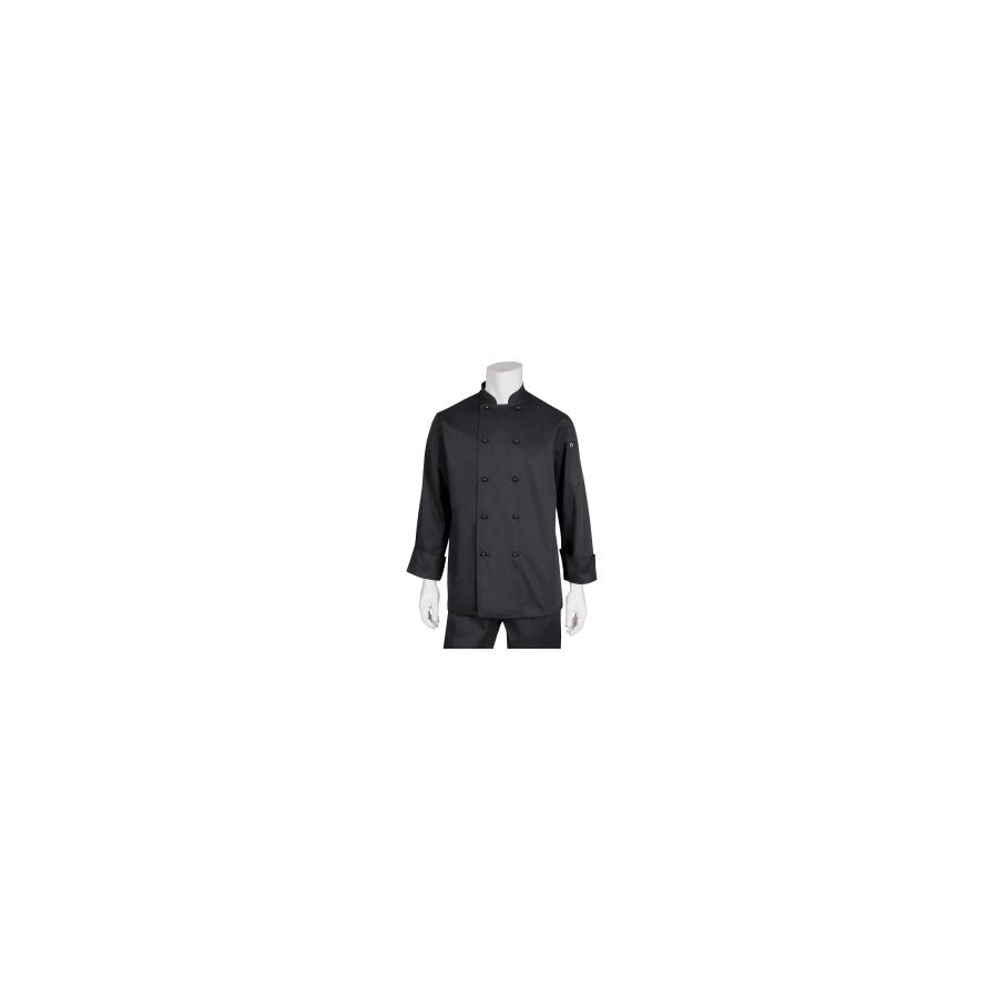 Darling Black L/S Basic Chef Jacket-Auscaterquip