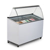 BROMIC Gelato Display Chest Freezer- With Sneeze Guard (curved)-