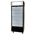 GM0660LB LED ECO Flat Glass Door 660L Upright Display Chiller with Lighbox (Black)