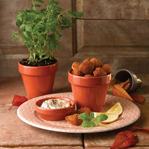 Churchill BIT ON THE SIDE PLANT POT-104mm Ø | 109mm  H| 483ml  PAPRIKA (x6)