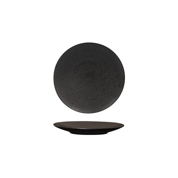 Luzerne LAVA ROUND PLATE-FLAT, 160mm Ø MATT BLACK (x6)