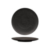 Luzerne LAVA ROUND PLATE-FLAT, 230mm Ø MATT BLACK (x6)