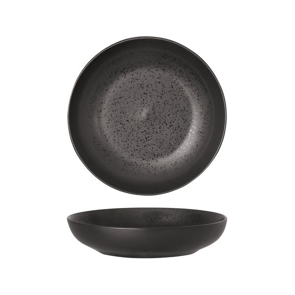 Luzerne LAVA ROUND SHARE BOWL-230mm Ø | 1220ml MATT BLACK (x4)