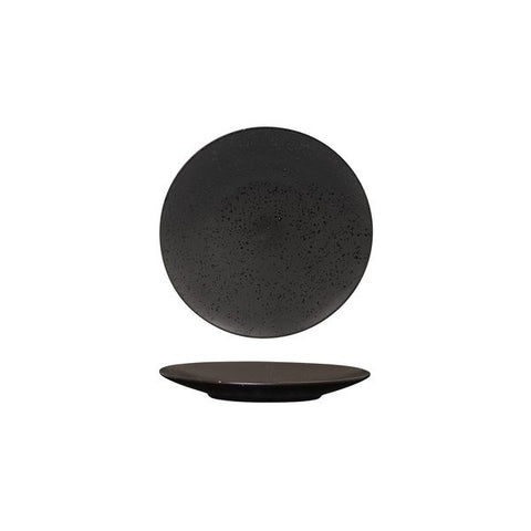 Luzerne LAVA ROUND PLATE-FLAT, 160mm Ø MATT BLACK (x6)