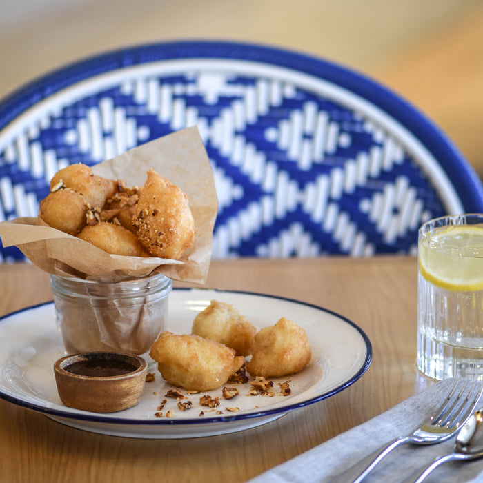 Luzerne TINTIN ROUND BOWL 190mm Ø | 380ml WHITE W/NAVY LINE (x3)