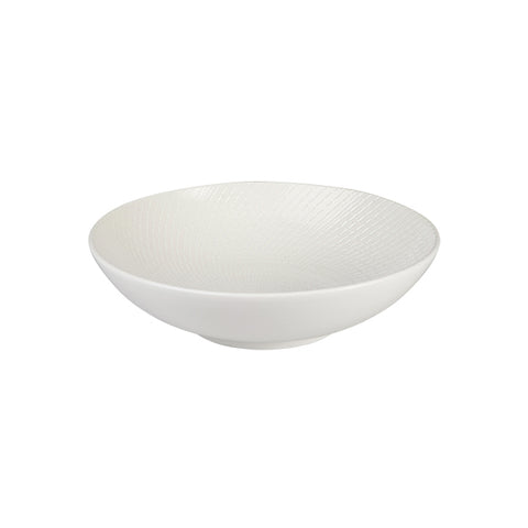 Luzerne ZEN ROUND BOWL-290mm Ø | 80mm H | 2500ml WHITE SWIRL (x2)
