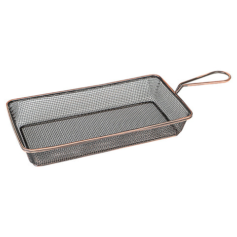 Moda BROOKLYN SERVICE BASKET-S/S | RECT. | 260x130x50mm ANTIQUE COPPER (Each)