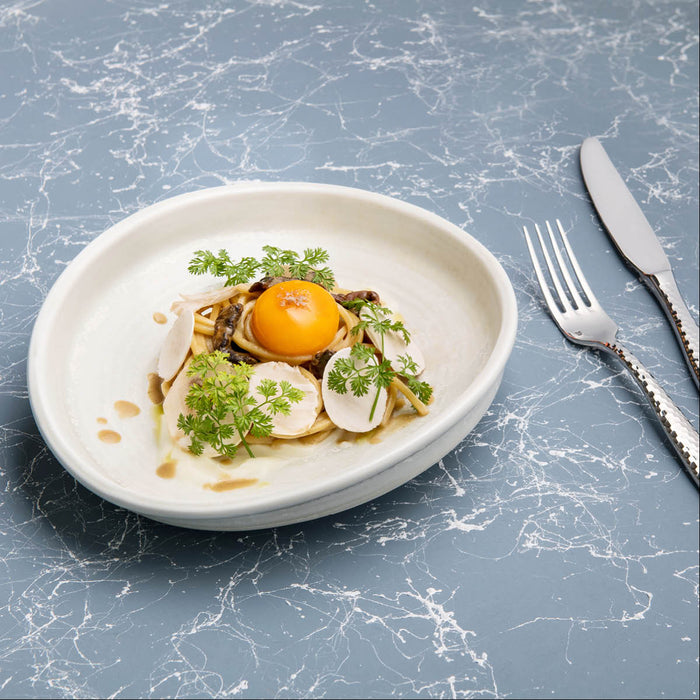 Moda Porcelain WILLOW ORGANIC BOWL/PLATE - 250x235mm   (x6)