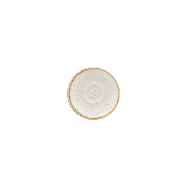 Churchill STONECAST ESPRESSO SAUCER-118mm Ø BARLEY WHITE (x12)