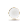Churchill STONECAST ROUND WALLED PLATE-210mm Ø  BARLEY WHITE (x6)
