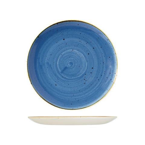 Churchill STONECAST ROUND COUPE PLATE-260mm Ø  CORNFLOWER BLUE (x12)