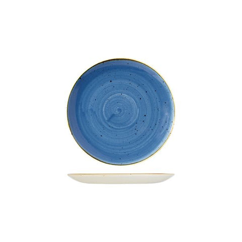 Churchill STONECAST ROUND COUPE PLATE-165mm Ø  CORNFLOWER BLUE (x12)