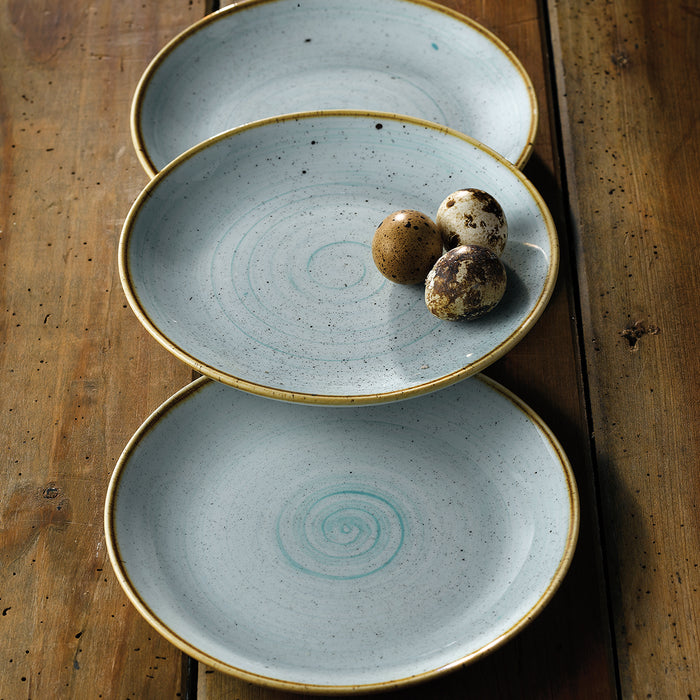 Churchill STONECAST ESPRESSO SAUCER-118mm Ø DUCK EGG (x12)
