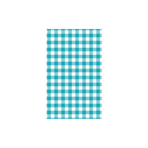 Moda  GINGHAM GREASEPROOF PAPER 190x310mm | 200 sheets/Pack TEAL (Pack )