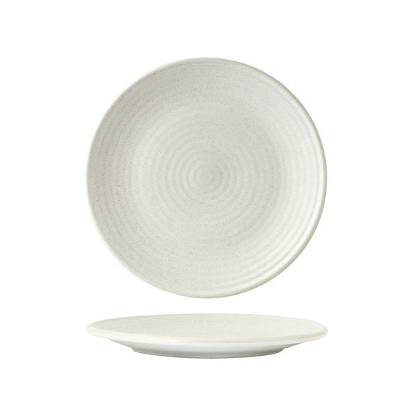 Zuma FROST ROUND COUPE RIBBED PLATE-210mm Ø  (x6)
