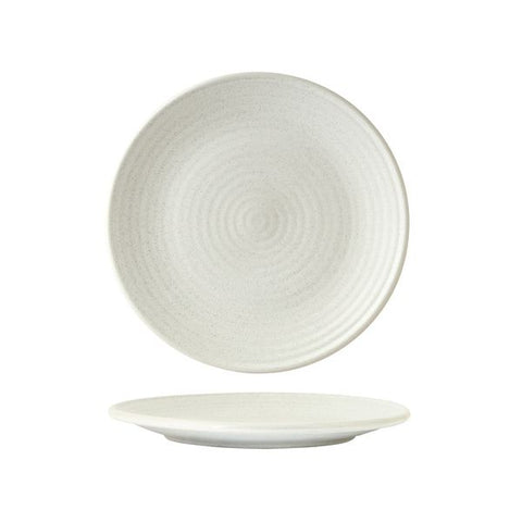 Zuma FROST ROUND COUPE RIBBED PLATE-210mm Ø  (x6)