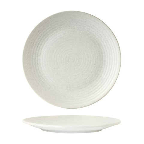 Zuma FROST ROUND COUPE RIBBED PLATE-265mm Ø  (x6)