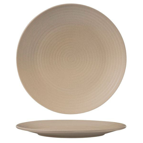 Zuma SAND ROUND COUPE RIBBED PLATE-310mm Ø  (x3)